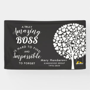 Boss Retirement party or Leaving banner