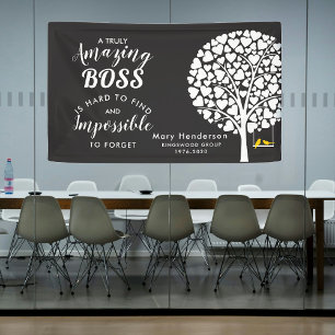 Boss Retirement party or Leaving banner