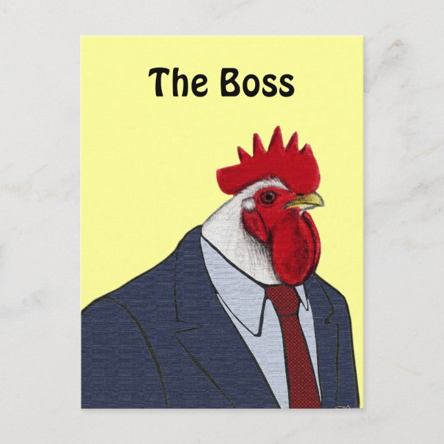 Boss Rooster Postcard (Front)