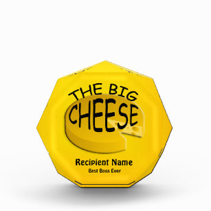 Boss The Big Cheese Funny Custom Award