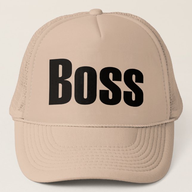 Boss Trucker Hat (Front)