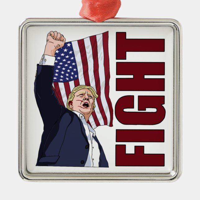 Boss Trump Metal Ornament (Front)