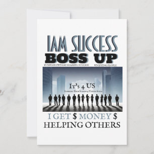 BOSS UP T-Shirt Invitation