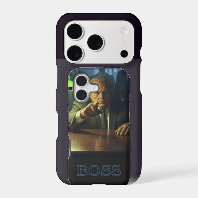 Boss w text Apple iPhone 17 Pro Slim case (Back)