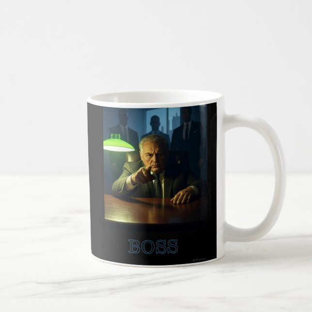 Boss w text left hand mug (Right)