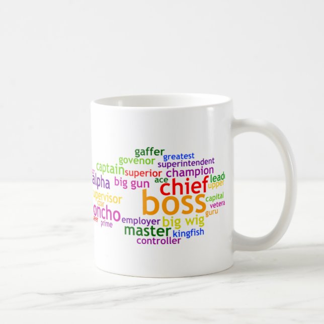 Boss Wordle Coffee Mug (Right)
