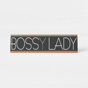 Boss(y) Lady Desk Name Plate
