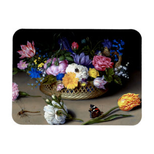 Bosschaert Flower Still Life Insects Dutch Art Magnet