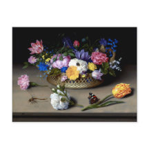 Bosschaert Flower Still Life Insects Dutch Art
