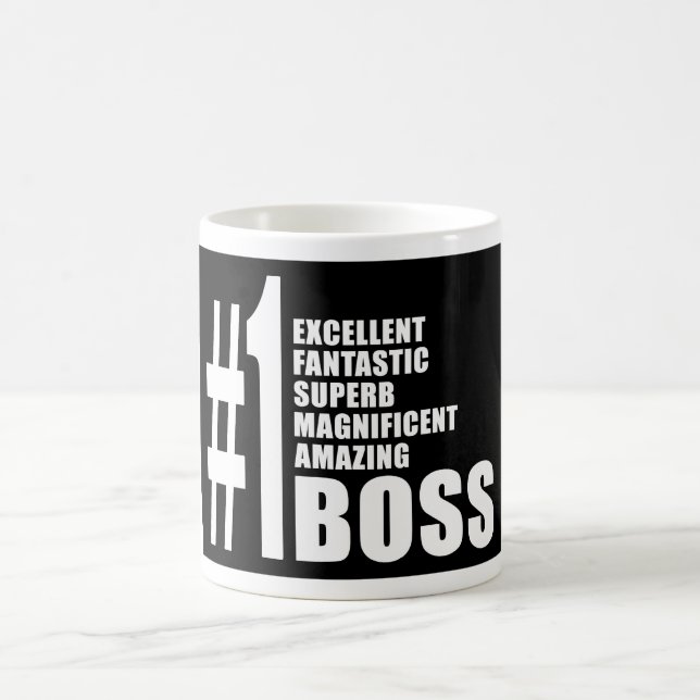Bosses Birthdays Gifts : Number One Boss Coffee Mug (Center)