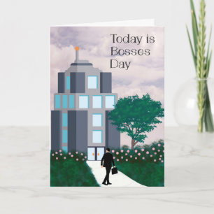 Bosses Day Card, Building and Boss Card