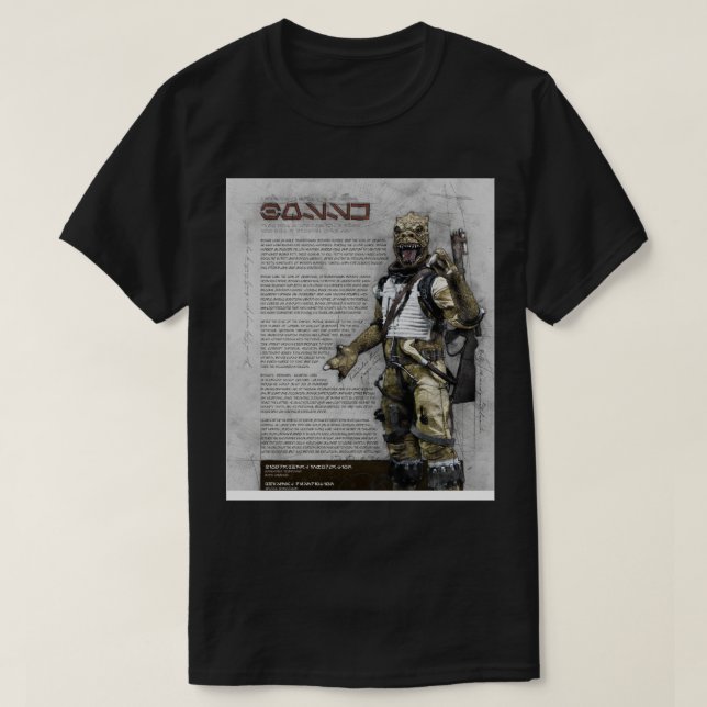 Bossk Bounty Hunter Series T-Shirt (Design Front)