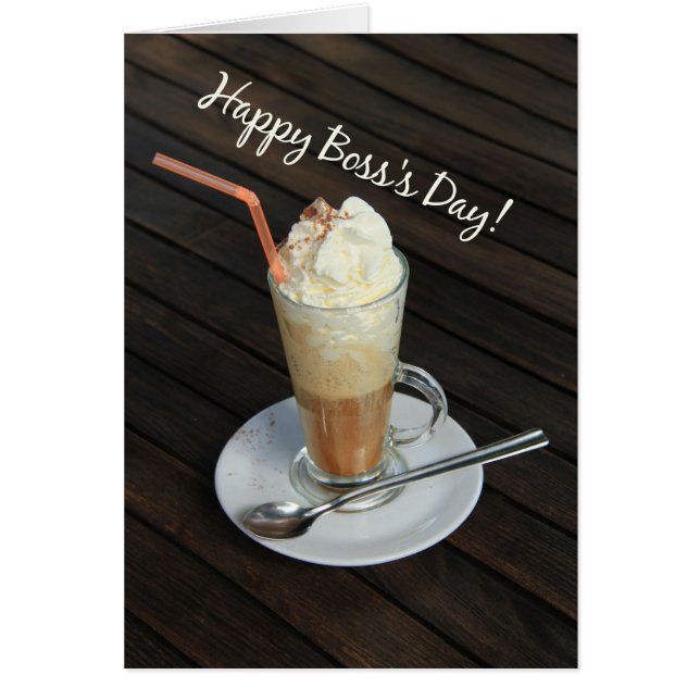 Boss's Day Coffee Card (Front)
