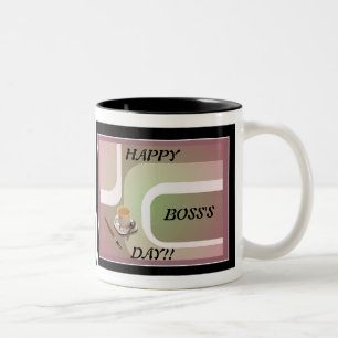 Boss's Day Mug!! Two-Tone Coffee Mug