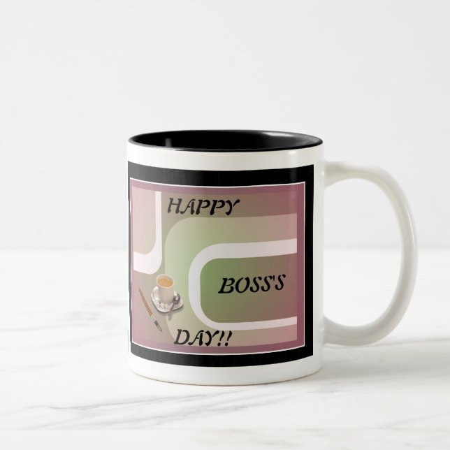 Boss's Day Mug!! Two-Tone Coffee Mug (Right)