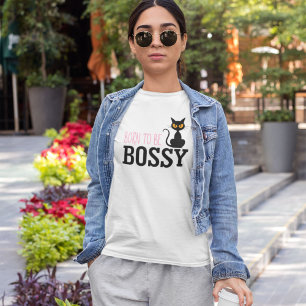 Bossy cat funny and elegant pet lover T-Shirt