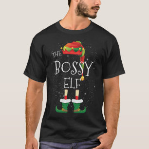 Bossy Elf Family Matching Christmas Group Funny T-Shirt