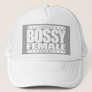 BOSSY FEMALE - Dominant Women Will Rule The World Trucker Hat