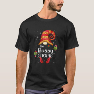 Bossy Gnome Matching Family Christmas Gnome Pjs T-Shirt