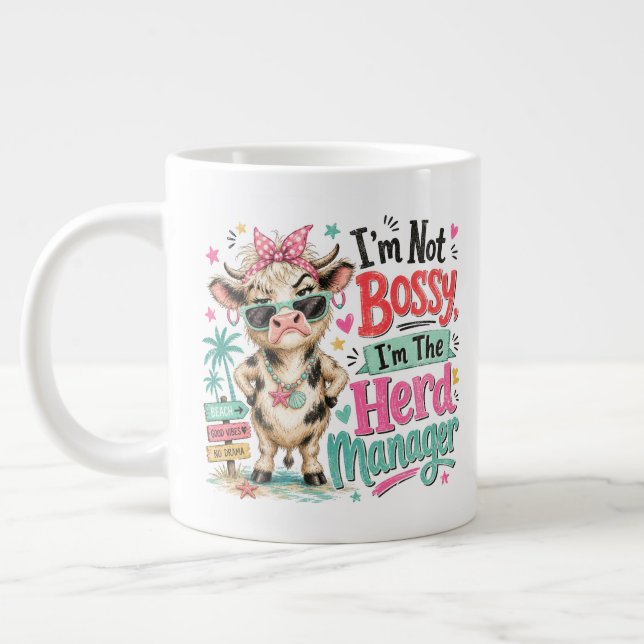 Bossy Large Coffee Mug (Left)
