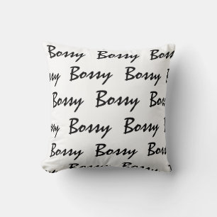 Bossy Throw Pillow