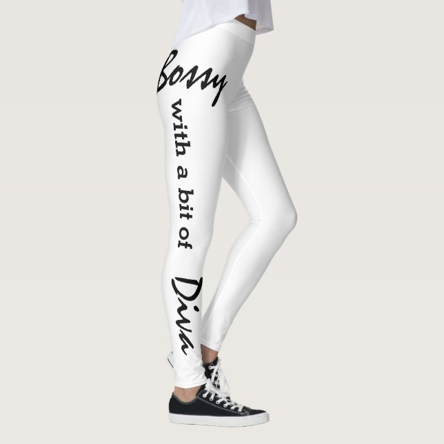Bossy With A Bit of Diva  Leggings (Right)