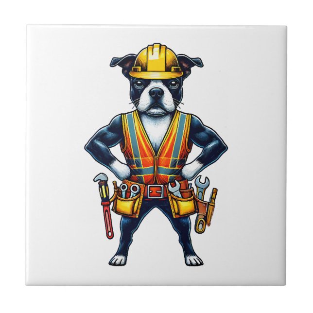 Bostie Astronaut Ceramic Tile (Front)