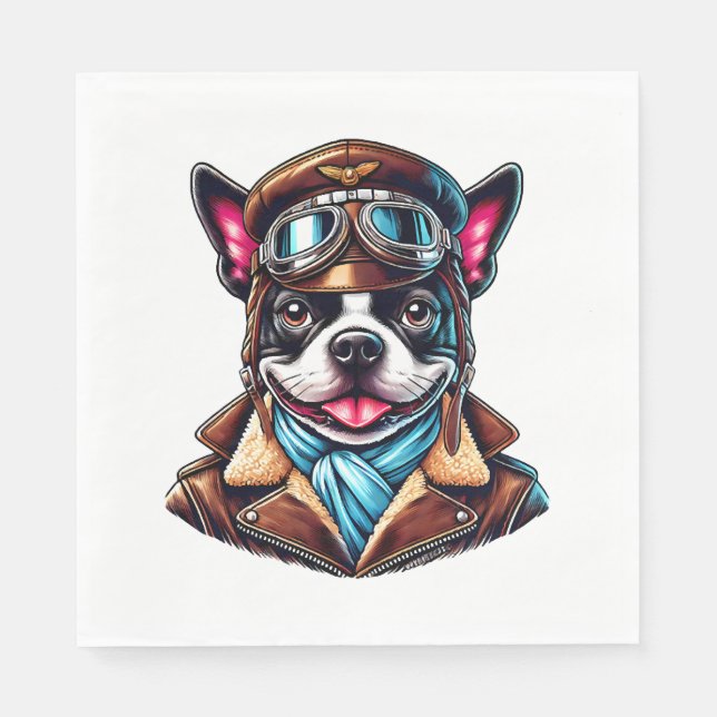 Bostie Pilot Design Napkin (Front)