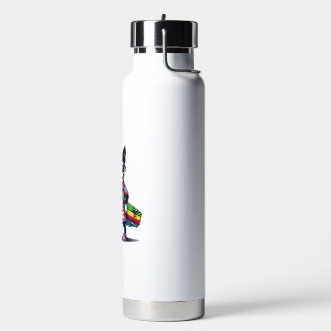Bostie Surfer Vibes Design Water Bottle (Left)