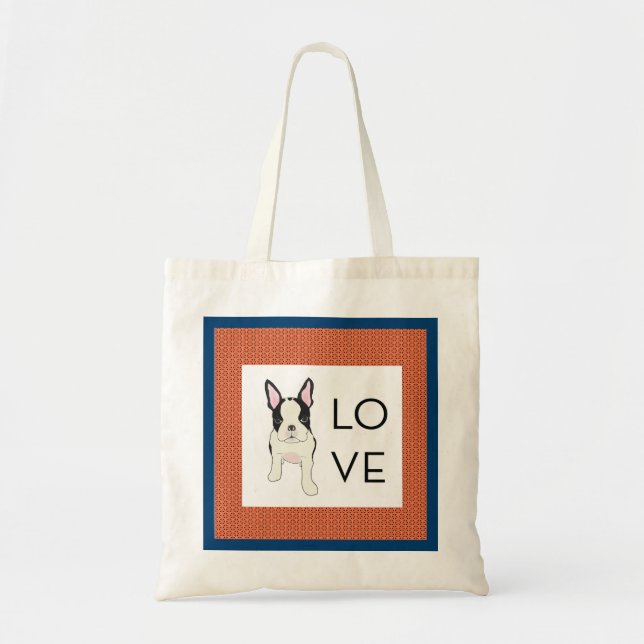 Bostie Tote - LOVE Bag (Front)