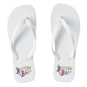 Bostin Bab Black Country Words Flip Flop Footwear