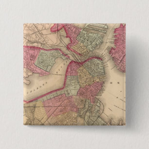 Boston 15 Cm Square Badge