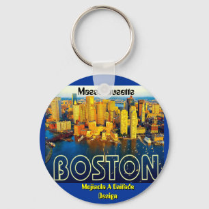 boston 2, Massachusetts - Customised Key Ring