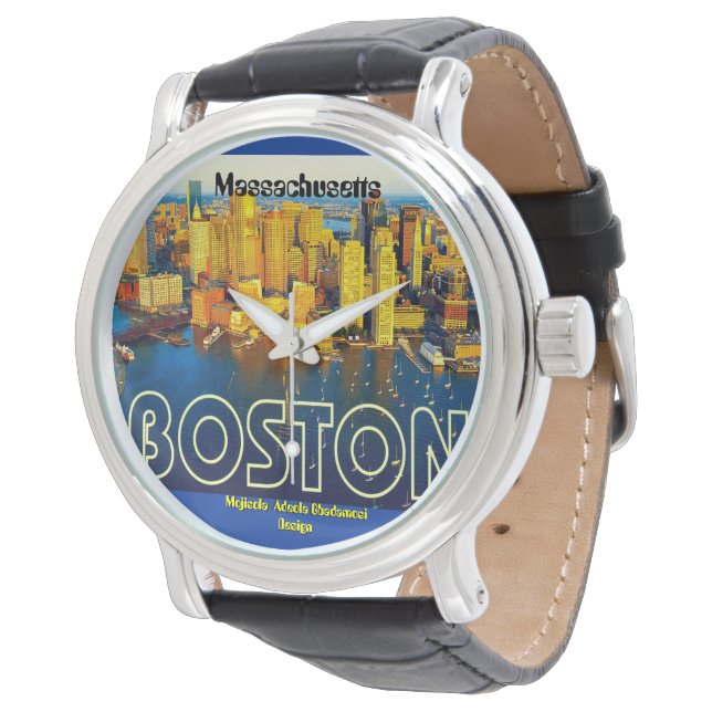 boston 2, Massachusetts - Customised Watch (Angled)