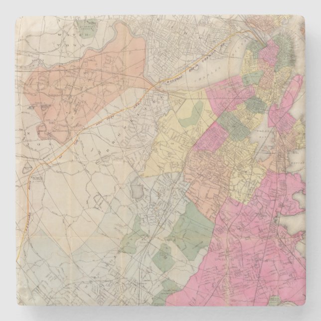 Boston 2 stone coaster (Front)