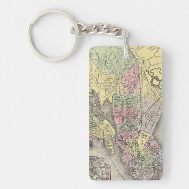 Boston 3 key ring (Front)