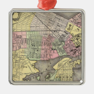 Boston 3 metal ornament