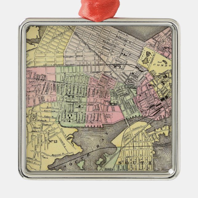 Boston 3 metal ornament (Front)