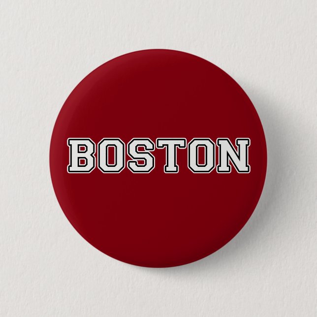 Boston 6 Cm Round Badge (Front)