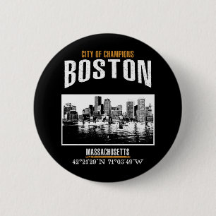 Boston 6 Cm Round Badge
