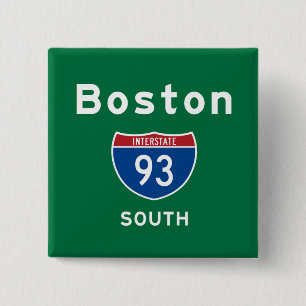 Boston 93 15 cm square badge