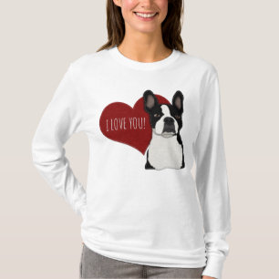 Boston and Frenchie Mix Dog Cute Dogs T-Shirt