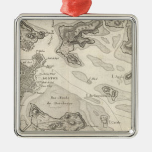 Boston and Surrounding Area Metal Tree Decoration