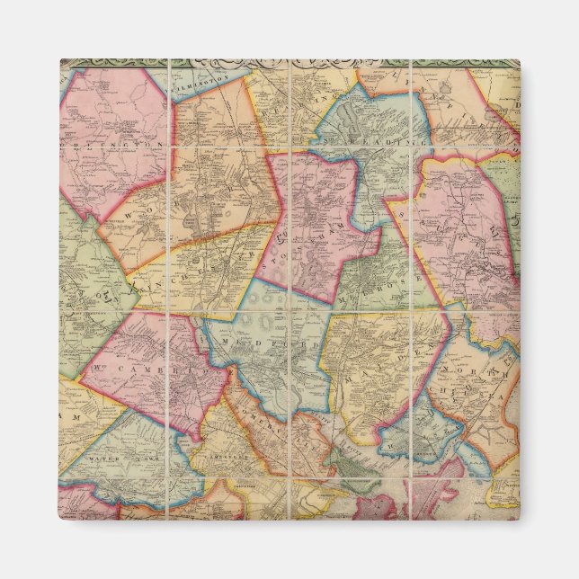 Boston and vicinity magnet (Front)