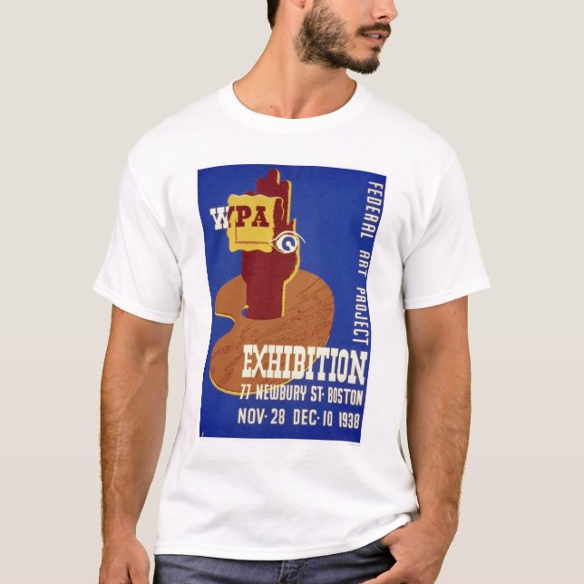 Boston Art Exhibition 1938 WPA T-Shirt (Front)