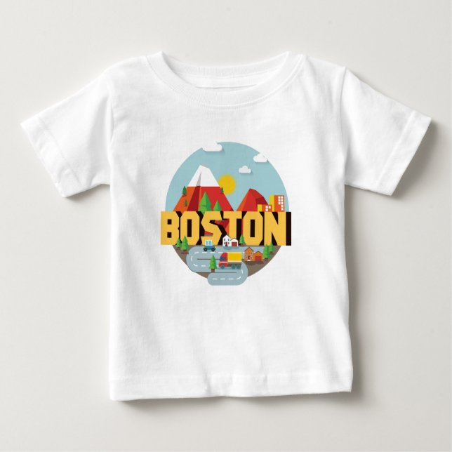 Boston As A Destination Baby T-Shirt (Front)