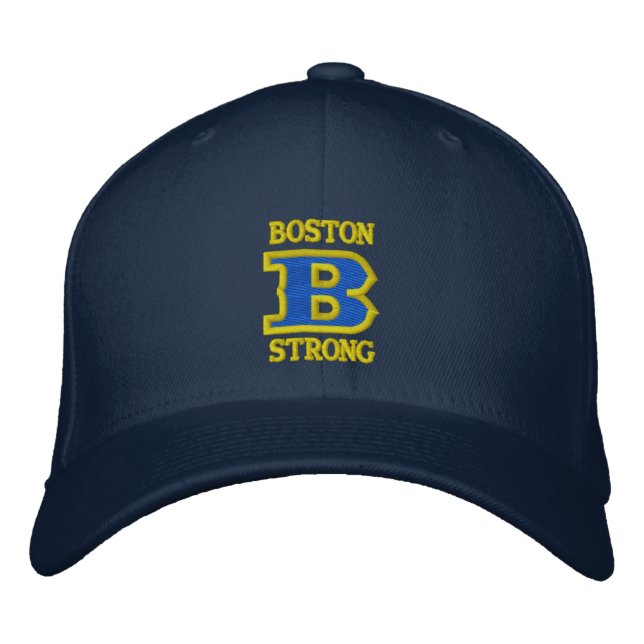 BOSTON B STRONG Embroidered Cap RIBBON EDITION (Front)