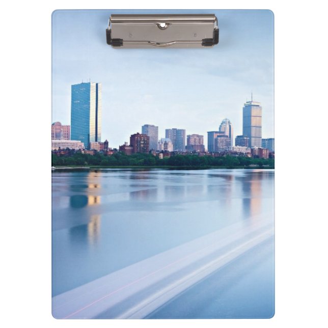 Boston Back bay across Charles River Clipboard (Front)