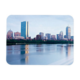 Boston Back bay across Charles River Magnet