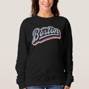 Boston Baseball Throwback u2013 Classic Retro Vint Sweatshirt